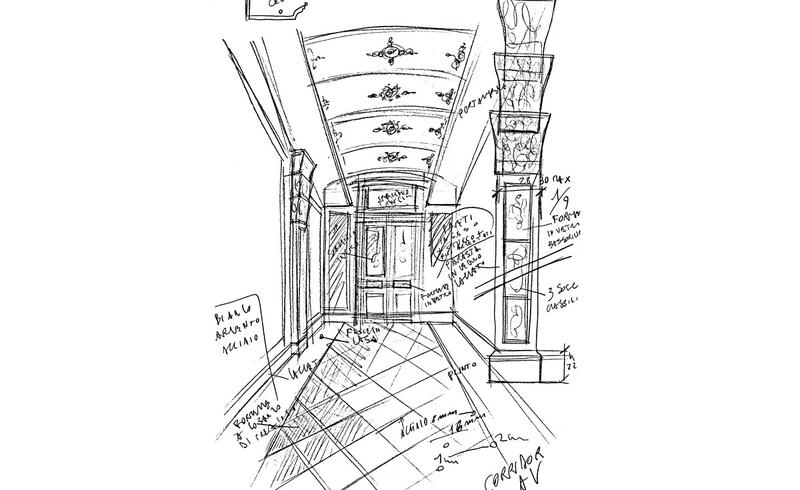 Preparatory sketch