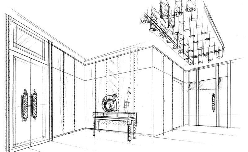 Preparatory sketch